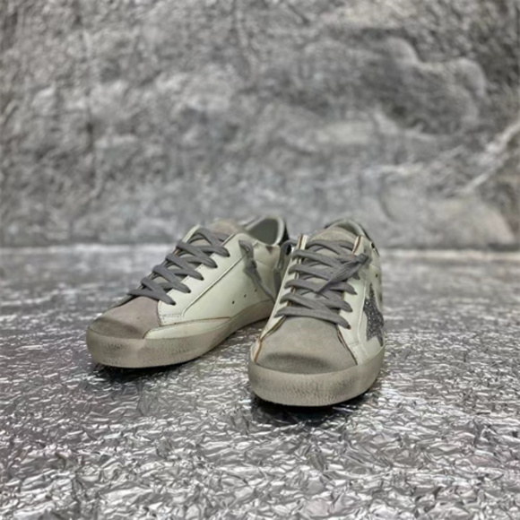 Golden Goose Black tail grey star small dirty shoes sneakers - Picture 3 of 6